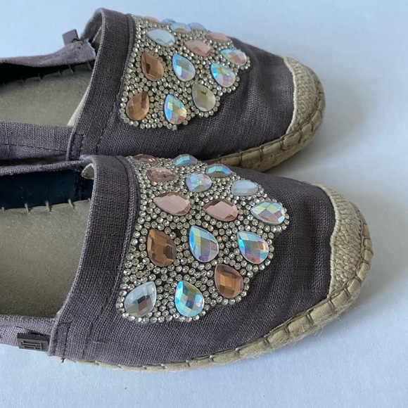 Ilse Jacobsen “Hornbaek” Adornments Canvas Espadrille Size 9 - Picture 6 of 10